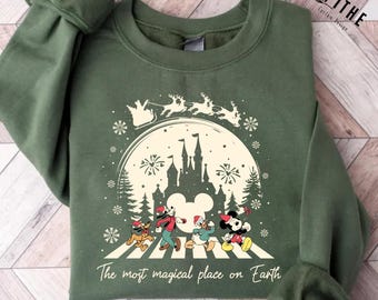 Vintage It's The Most Wonderful Time of The Year Disney Christmas Shirt, Cartoon Mickey and Friends Christmas Party 2025,Mickey & Friends