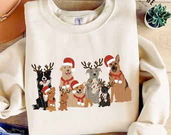 Christmas Dog Sweatshirt, Dog Owner Christmas Gift, Dog Christmas Sweatshirt, Christmas Sweater, Holiday Sweater, Christmas Shirt, Dog Gift