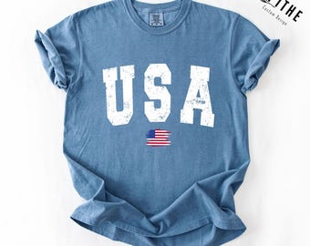 USA Flag Comfort Colors Shirt, 4th of July, 250th Anniversary