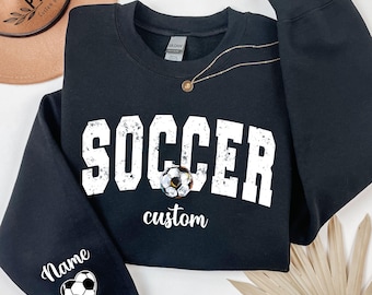 Custom Soccer Sweatshirt, Soccer Girl Sweatshirt, Game Day Sweatshirt, Custom Soccer Gifts, Soccer Mom Sweatshirt, Soccer Aunt Hoodie