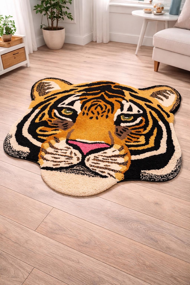 Tiger Shape Rug Buy Tiger Shaped Kids Rug – Animal Floor Carpet for Children’s Room ...