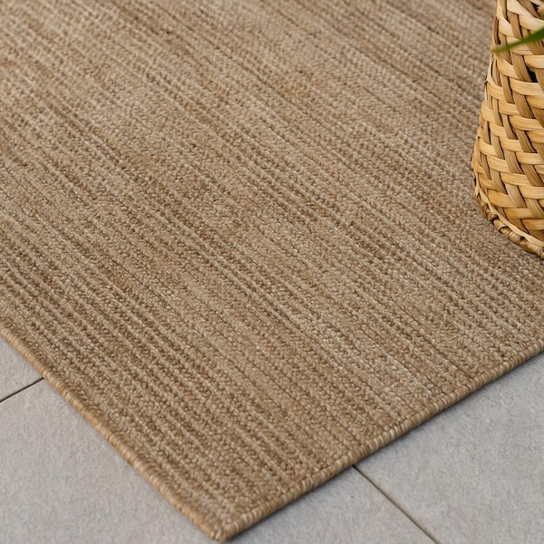 Handwoven PET Rug | Sand, Indoor Outdoor Recycled Plastic