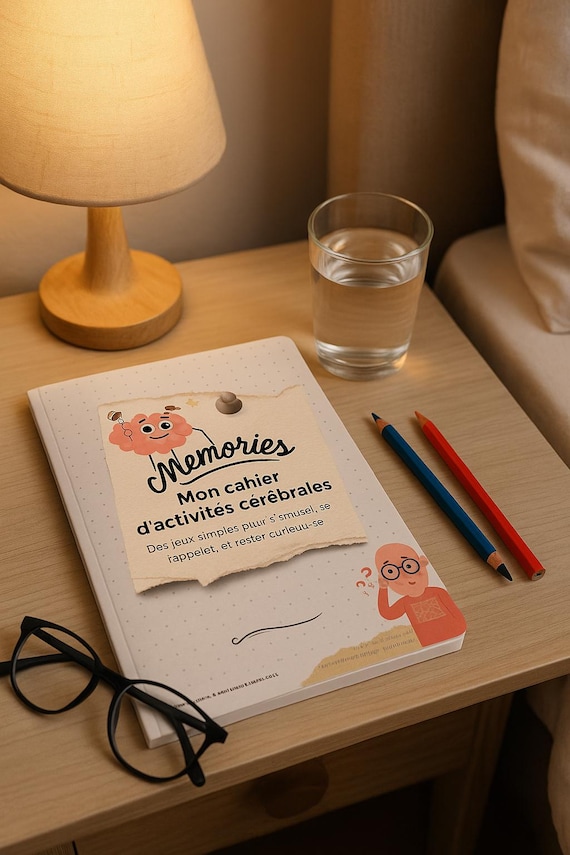 Brain Activity Book for Seniors – Memory Games, Memories, Relaxation – Printable PDF