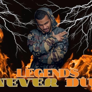 Bootleg Rap Tee Template: Vintage Hip Hop Shirt Design (Canva Digital Download