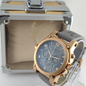 Vintage Montblanc Chronograph Grey Dial With Date indicator Men's Wristwatch Free Shipping