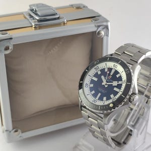 Vintage Breitling Superocean Chronometer Automatic Swiss Black Dial Men&#39;s Wristwatch All Working Free Shipping