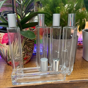 Refillable Glass Bottle with Screw on Lid - 100ml