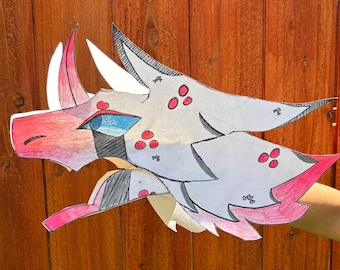 Cassie Dragon Hand Puppet *Credits To Forkscales!!!*