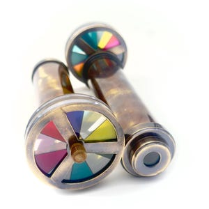 Personalized Kaleidoscope - Brass Kaleidoscope - Personalized Gift For kids, Birthday Gift, Gift for Son, Multicolored Kaleidoscope Gift.