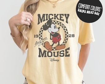 Disney Shirt Mickey Mouse Shirt Retro Comfort Colors Mickey Mouse Shirt Disney Vacation Shirt Disneyland Mickey Shirt Magic Kingdom Shirt