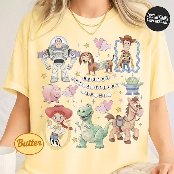 Retro Toy Story Shirt Comfort Colors Disney Shirt Vintage Toy Story Shirt Coquette Toys Kids Shirt Buzz Lightyear Jessie Woodie Shirts