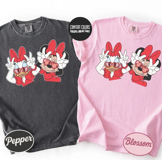 Disney Besties Valentines Shirt Disney Minnie And Daisy Shirt Best Friends Xoxo Love Shirt Disney Valentines Trip Shirt Valentines Day Shirt