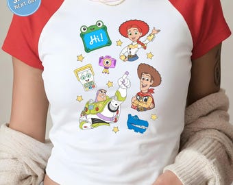 Toy Story Disney Baby Tee Disney Toys Characters Crop Top Disney Trip 2026 Cropped Tank Top WDW Magic Trip Girls Trip Girl Y2K Baby Tank Top