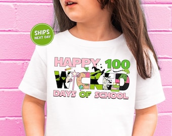 Wicked 100 Days of School Shirt Girls 100 Days of School Shirt Wizard Movie 100th Day School Wicked Musical 100 Days Tee Girls School Shirt