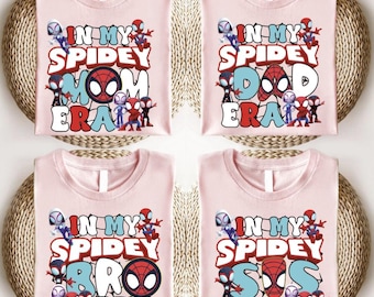 Spidey Family Shirt Matching Family Spidey Shirt Superhero Mommy And Daddy Shirt Super Hero Matching Shirt Toddler Shirt In My Spidey Era