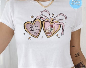 Disney Coquette Princess Baby Tee Princess Belle Comfort Colors® Tank Womens Disney Croptop Disney Trip Tank Top Disney Girls Trip Y2K Shirt