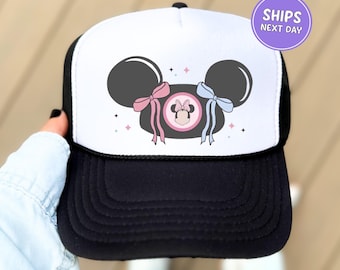 Disney Hats Mouseketeer Hat Mouse Ears Hat Foam Trucker Hats Disney Trip Hat Matching Disney Hats Mouse Ears Disney Vacation Hat Family Trip