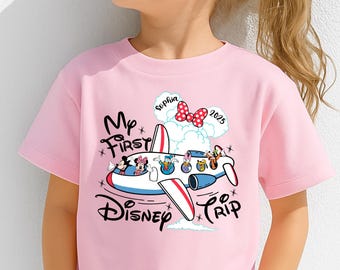 Kids First Disney Trip Shirt Custom Disneyland Shirt Disney Sweatshirt Custom Matching Family First Disney Trip Shirt Disney Toddler Shirts
