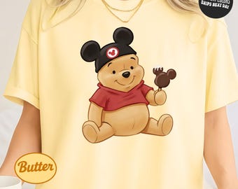 Disney Winnie The Pooh Shirt Comfort Colors Disney Snacks Shirt Pooh Disneyworld Trip Shirt Matching Retro Disney Family Trip Shirts Shirts