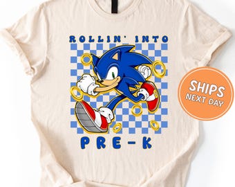 PRE-K Back To School Shirt Rolling Into PRE-K Shirt School Shirt Checkered First Day Of School Shirt Toddler Boys Pre-K Shirt