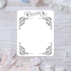 Cartes d'étapes mensuelles DIY - Empreinte de pas de bébé - Marqueurs d'étapes imprimables pour les photos de nouveau-né - Souvenir minimaliste de bébé - Instant Down