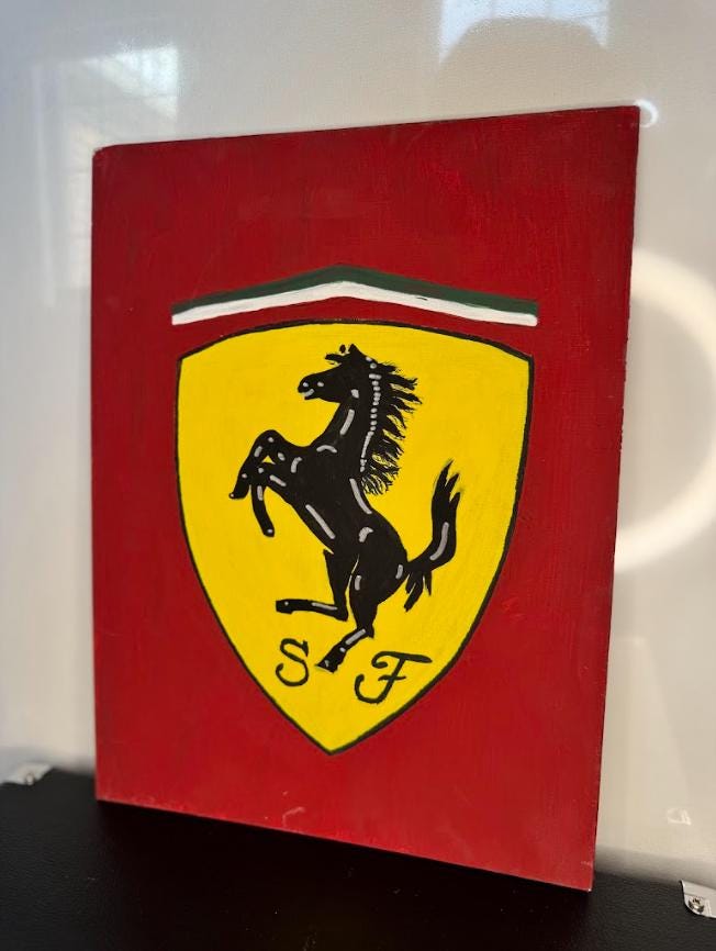 F1フェラーリロゴペイント - Etsy 日本