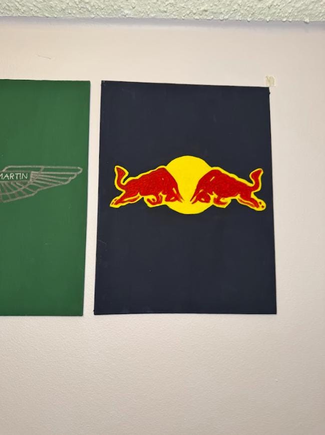 F1レッドブルのロゴの絵画 - Etsy 日本