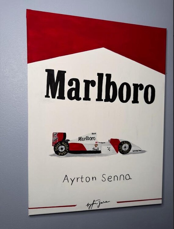 アイルトン　セナ　絵画 F1マクラーレン アイルトン・セナの絵画 - Etsy 日本