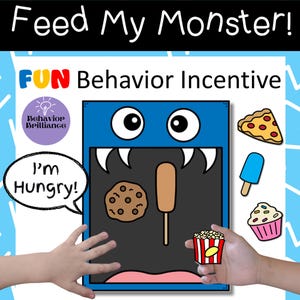 Feed My Monster!  Behavior Incentive Reward Chart