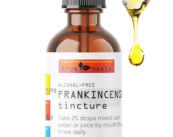 Frankincense Liquid Extract Alcohol-Free Herbal Drops Plant Based Tincture