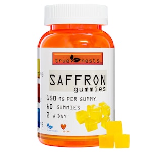 Saffron Gummies Vegan – Relaxation, Focus & Energy Support, Citrus Flavor, 60 Count