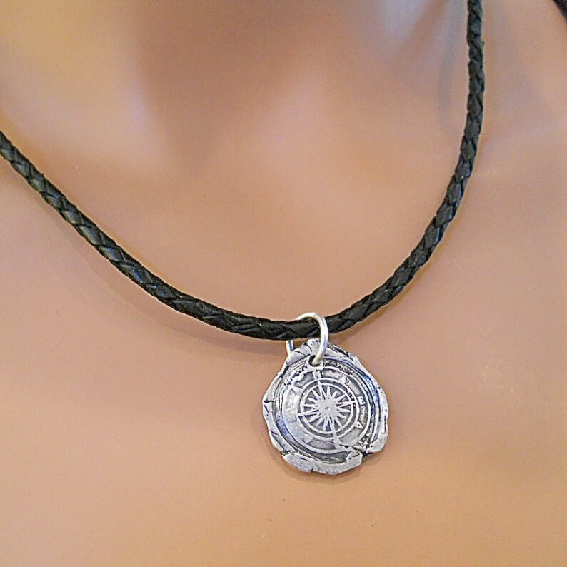 TRUE NORTH Compass Pendant wax Seal Jewelry Focus & Etsy