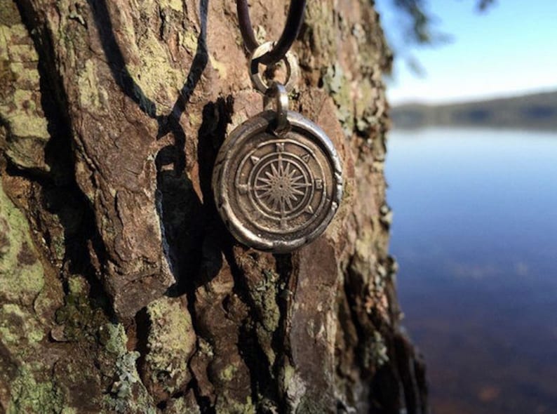 TRUE NORTH Compass Pendant wax Seal Jewelry Focus & Etsy