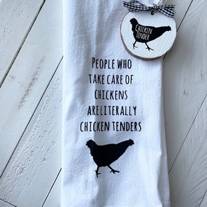 4 CHICKENS Flour Sack Decorative Tea Dish Towels Gift Kitchen Country –  JAMsCraftCloset