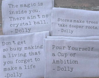 Dolly Parton Towels– Tea Towel – Country Music Gift Bundle – Funny Southern Kitchen Decor