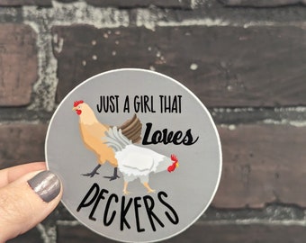 Funny Chicken Sticker – Snarky Adult Humor Gift