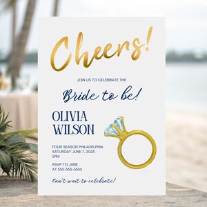 Bridal Shower Invitation - Digital Template