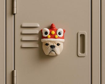 Ceramic French Bulldog Magnet • Handmade Decor • Pet Gift • Kitchen Magnet • Frenchie Figurine for Gifting • Personalized Frenchie Magnet