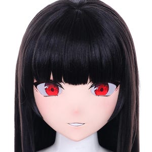 Custom Kigurumi Anime Mask Head | Yumeko Cosplay Headpiece | Handmade Costume Prop