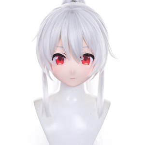 Custom Kigurumi Anime Mask Head | Rei Cosplay Helmet | Handmade Character Headpiece Costume Prop