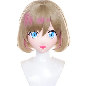 Custom Kigurumi Anime Mask Head | Don Coco Cosplay Headpiece | Handmade Costume Prop