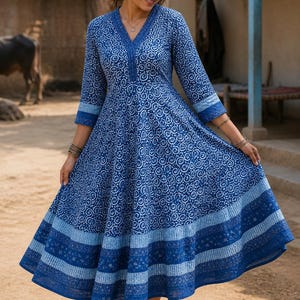 etsy indian cotton dresses Cotton Indian Dress