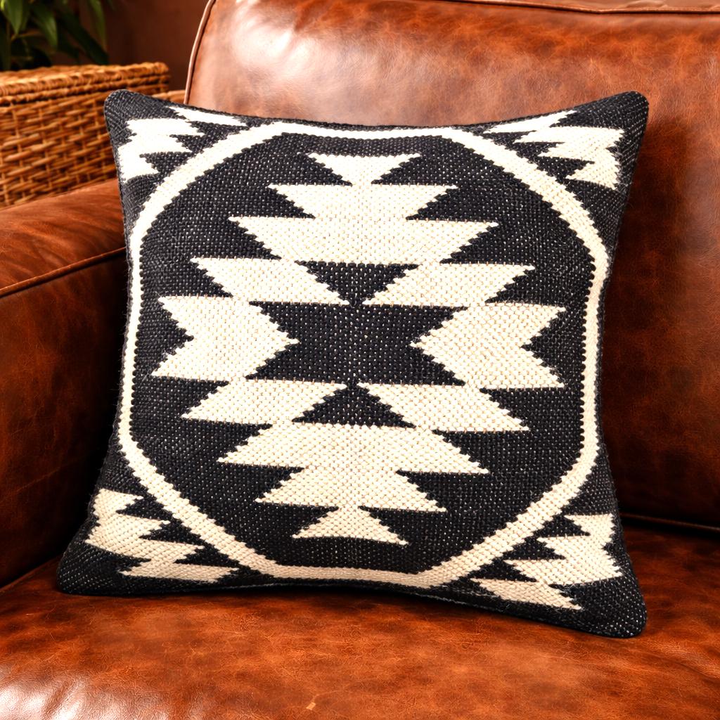 Housse de coussin Jeni, chenille - Vert kaki - 50x1 cm | , créateur d'intérieur