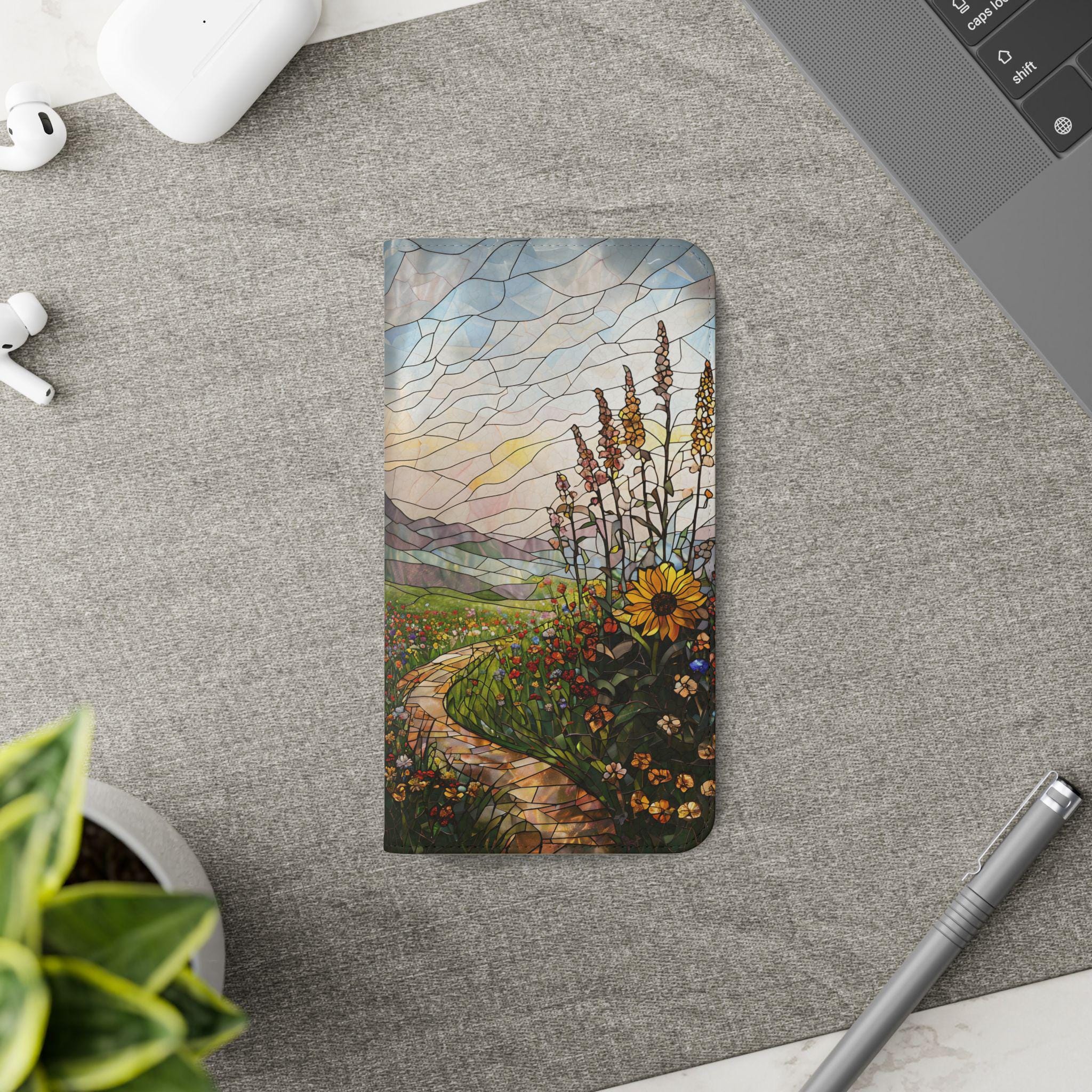 Housse étui Flip Pour NOA H10le - Coque Portefeuille Fleur Noir - Neuf