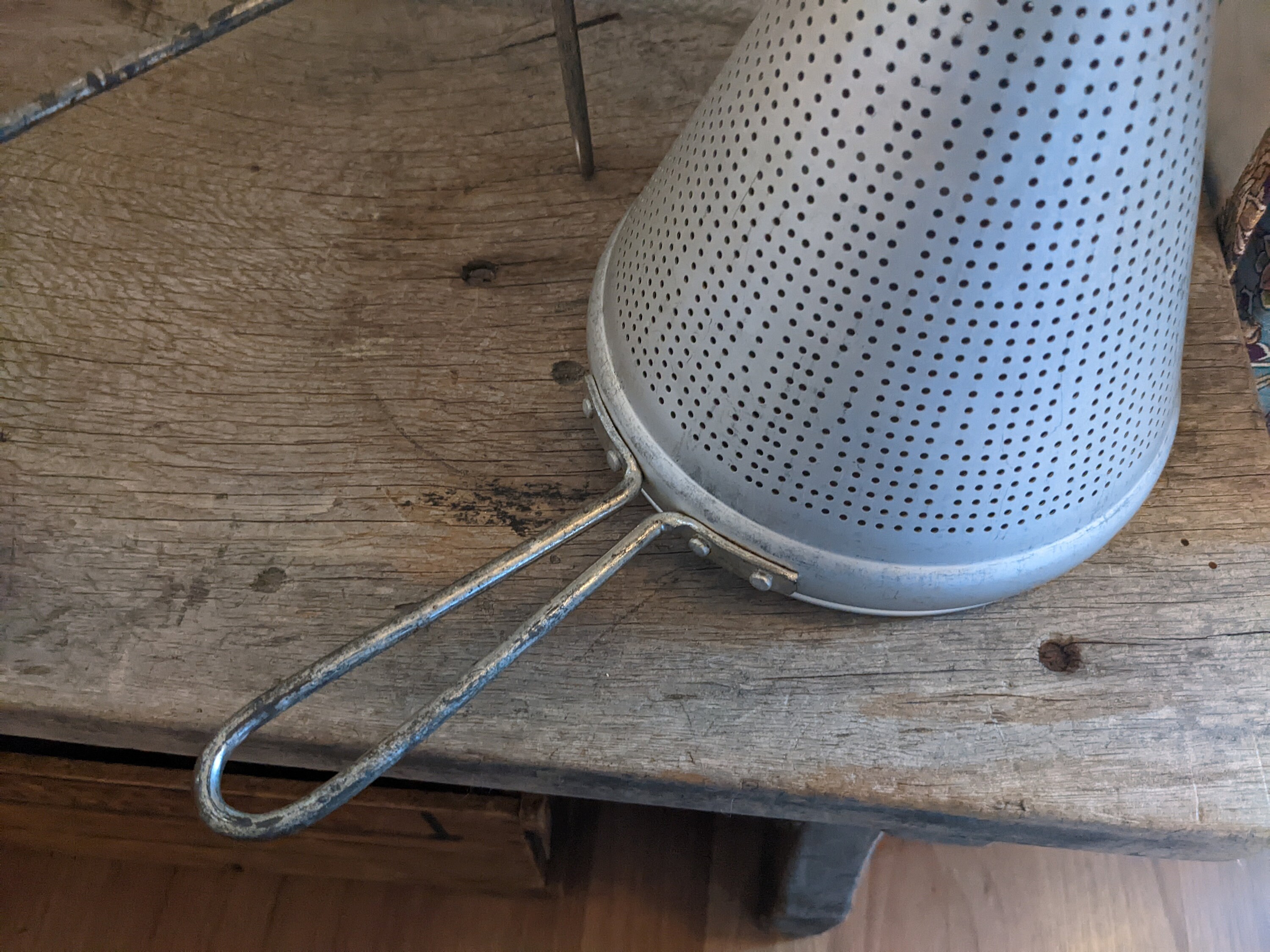 Antique Aluminum Food Strainer Mill Applesauce Strainer Sieve Etsy