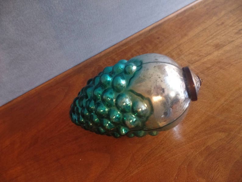 Kugel Glass Ornament Large Heavy Glass Reproduction 9 Etsy