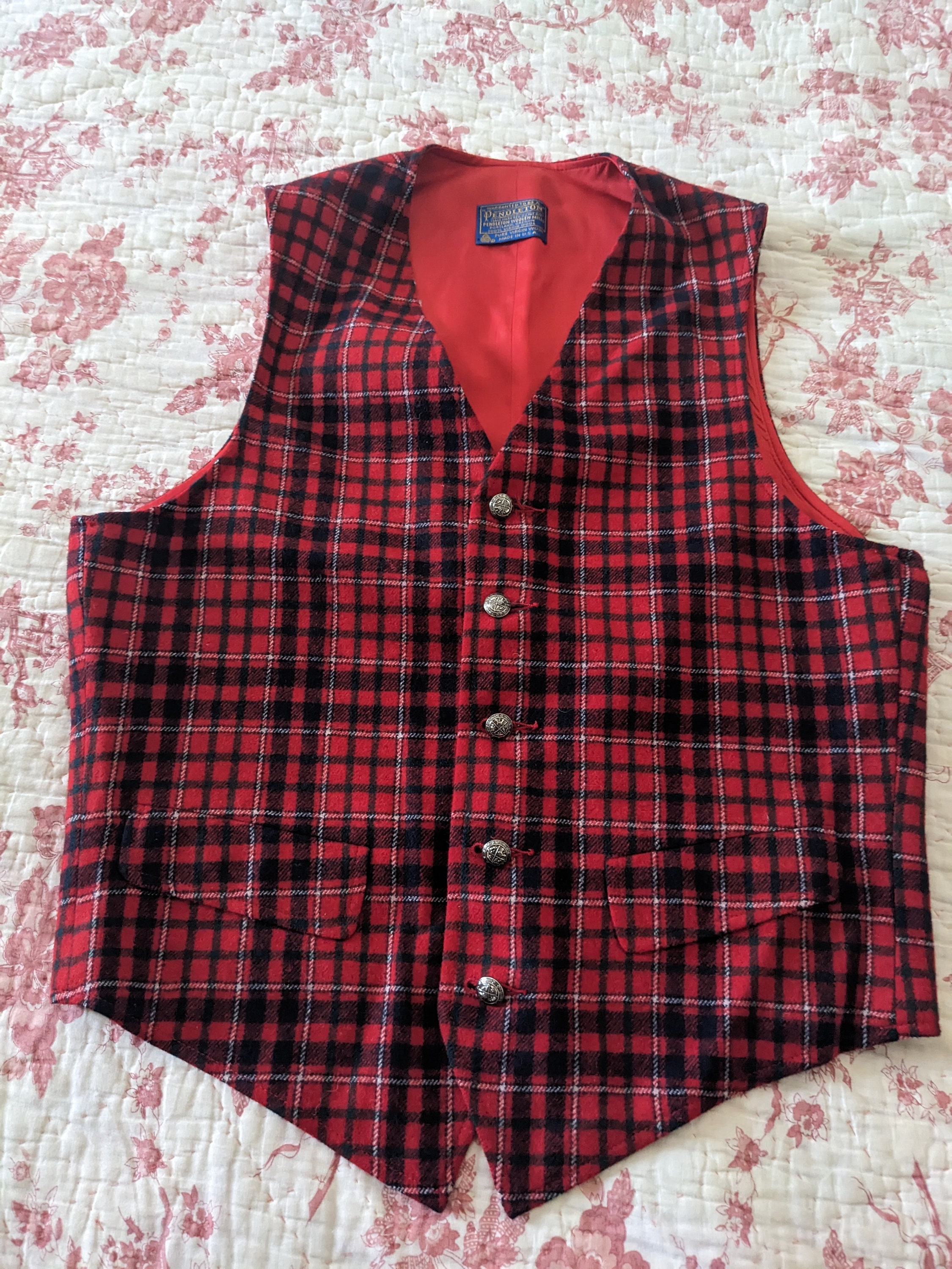 Pendleton Vest - Etsy