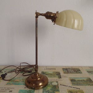 Vintage Brass Double Jointed Desk Lamp