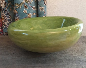 Double walled Ceramic Hand blown Bowl Artist Studio pottery
