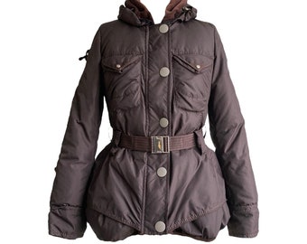 marithe françois girbaud y2k brown puffer coat